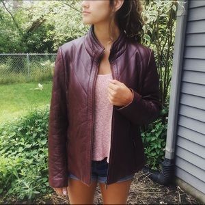 Badgley Mischka // Eloise Quilted Leather Jacket